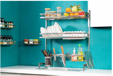 Kệ Bát Inox Trên Bồn Rửa Kalpen