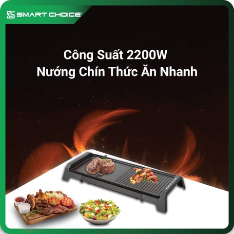 Bếp Nướng Điện Không Khói Công Suất 2200W Kích Thước Lớn