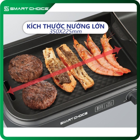 Bếp Lẩu Nướng Đa Năng 2 In 1 SCG-LN001 Chống Dính Dễ Sử Dụng