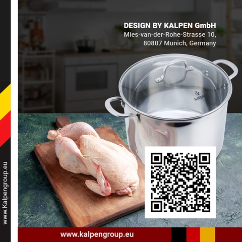 Nồi Luộc Gà Inox 304 Cao Cấp 5 Đáy Kalpen