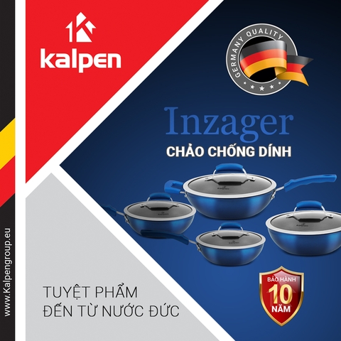 Chảo Chống Dính Đáy Từ Phẳng Kalpen Inzager