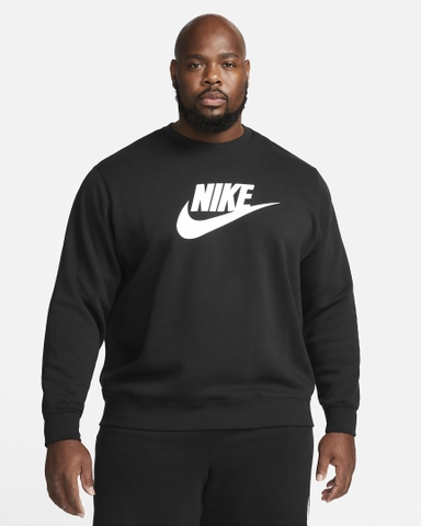 Áo Sweater Nike Sportswear Club Fleece Men's Graphic Crew ' BLACK'