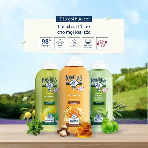 Dầu gội hữu cơ LE PETIT MARSEILLAIS 250ml