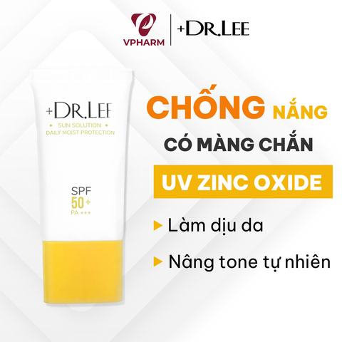 Kem chống nắng, dưỡng ẩm +Dr.Lee Sun Solution Daily Moist Protection SPF 50+ và PA+++