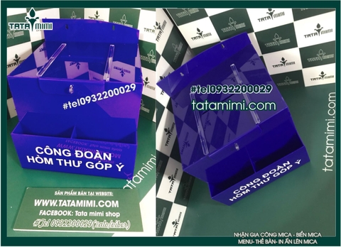 Mẫu hòm thư góp ý xanh coban mới ra lò