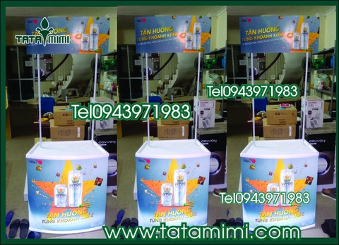 Kích thước của booth sampling quảng cáo