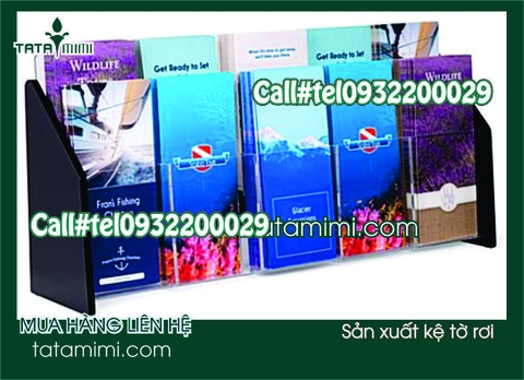 Kệ tờ rơi mica nhiều tầng có sẵn