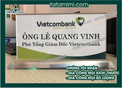 Biển chức danh đẹp bằng chất liệu theo yêu cầu