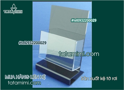 Kệ tờ rơi mica được thiết kế để bàn đẹp