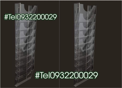 Kệ tài liệu treo tường được làm từ mica nhiều ngăn