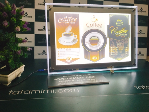 Bảng Menu thực đơn dùng cho các ngành dịch vụ