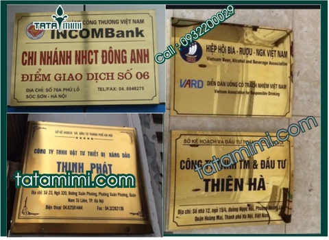 Biển công ty chất liệu đồng ăn mòn