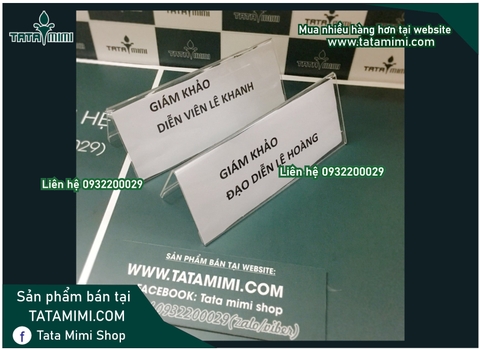Biển chữ A chức danh để bàn