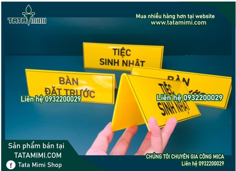 Bảng chữ A dùng trong nhà hàng-khách sạn