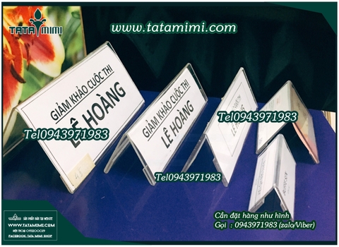 Biển chức danh chữ A kích thước trung bình