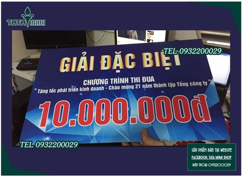 Bằng trao giải fomex làm kích thước bao nhiêu