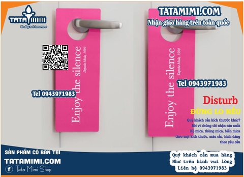 Biển móc treo không làm phiền