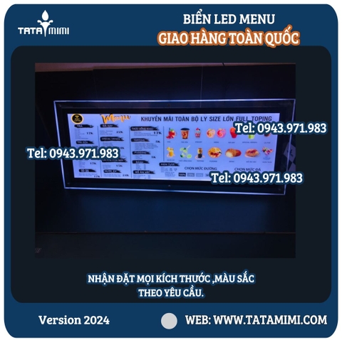 Biển LED Menu Siêu Sáng 120x70cm: Sự Kết Hợp Hoàn Hảo Giữa Độ Sáng, Độ Bền và Sự Linh Hoạt