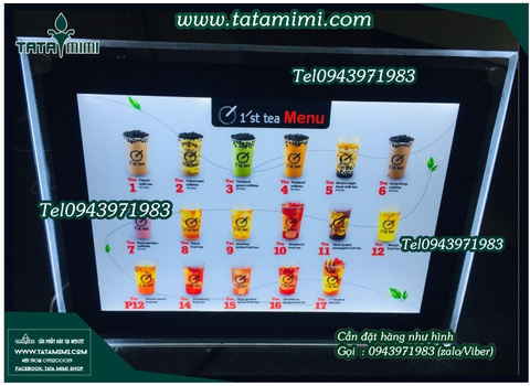 Bảng menu led với kích thước khác nhau