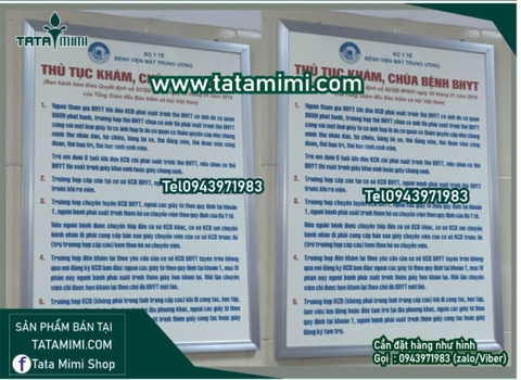 Biển nội quy mặt alu bồi decal bo viền