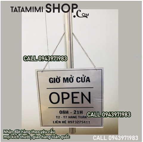 Bảng treo cửa open/close