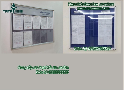Bảng gắn nội dung thông báo trong công ty