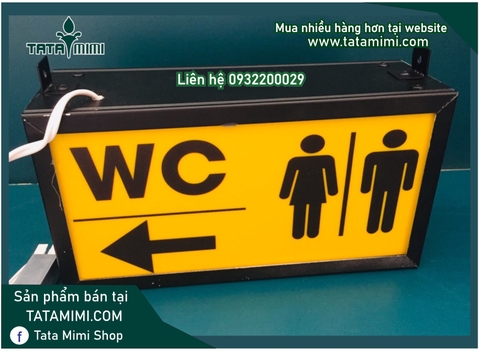 Bảng mica exit-wc có led