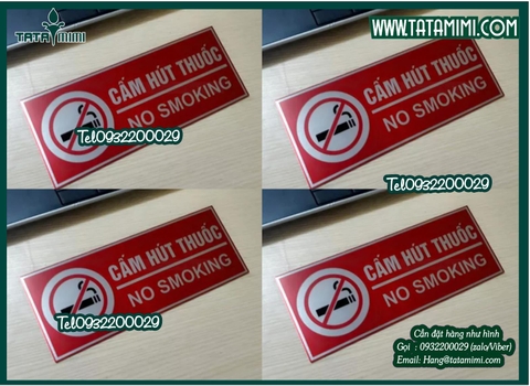 Biển No smoking để bàn và treo tường