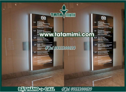 Biển chỉ dẫn làm chất liệu inox