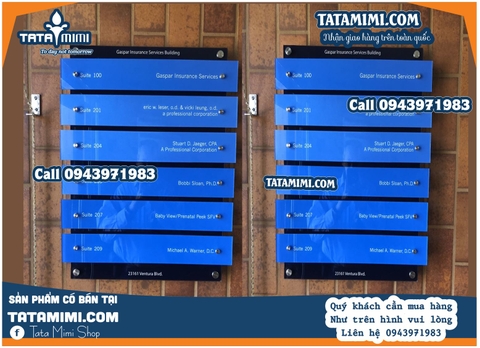 Biển hướng dẫn khách hàng ở sảnh tòa nhà