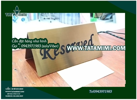 Bảng chữ A bảng đặt bàn