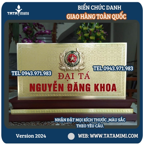 Biển Chức Danh Bảng Ngang 230mm Cao 100mm: Sự Lựa Chọn Hoàn Hảo Cho Văn Phòng Chuyên Nghiệp