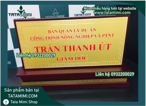 Bảng chức danh cho giám đốc