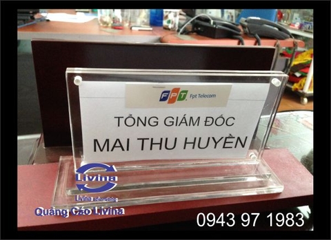 Biển chức danh để bàn dùng cho khối quân sự, doanh nghiệp