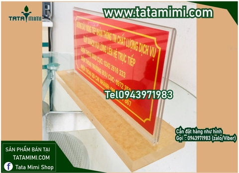 Biển chức danh mica mặt nên hít nam châm hay uốn gập đôi