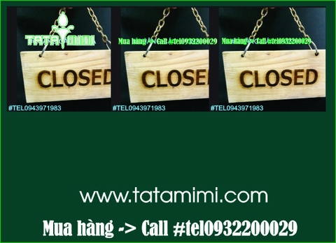 Biển open close bằng gỗ và mica luôn là sự lựa chọn tốt nhất