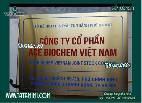 Chuyên nhận thiết kế thi công làm biển công ty trên mọi chất liệu