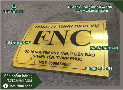 Biển công ty inox làm phẳng hay uốn hộp