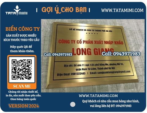 Thiết kế biển inox công ty lấy nhanh.