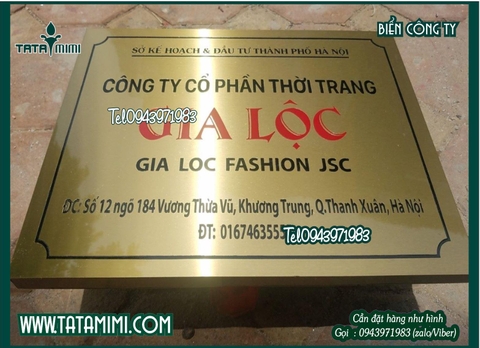 Cung cấp biển công ty đồng-inox ăn mòn