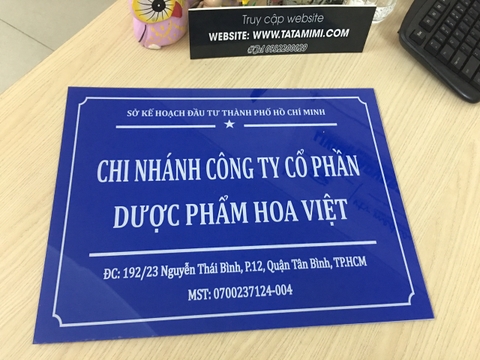Báo giá biển logo công ty