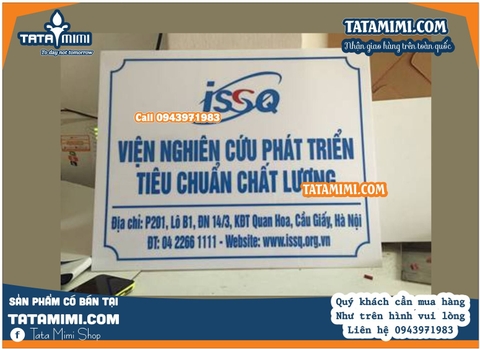 Biển công ty mica kích thước nhỏ