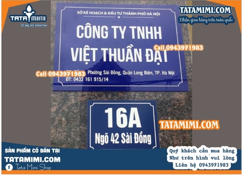 Biển công ty từ mica được in decal