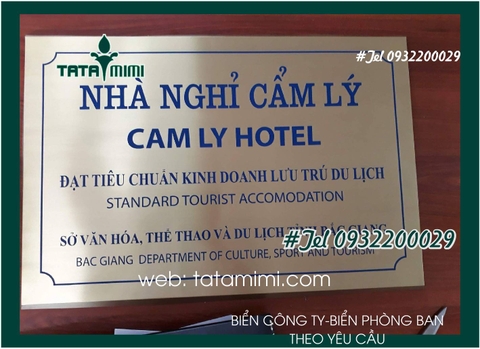 Biển inox công ty