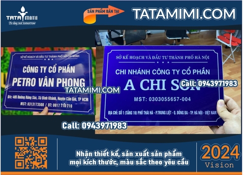 Thiết Kế Biển Công Ty: Kết Nối Thương Hiệu Với Khách Hàng thông Qua TATAMIMI.COM