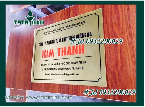Nhận gia công biển công ty bằng mica