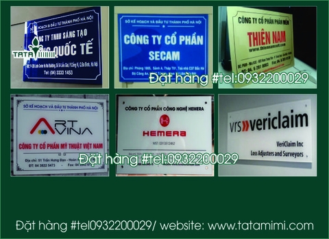 Biển công ty bền đẹp,sang trọng có bán tại Hà Nội và TP HCM