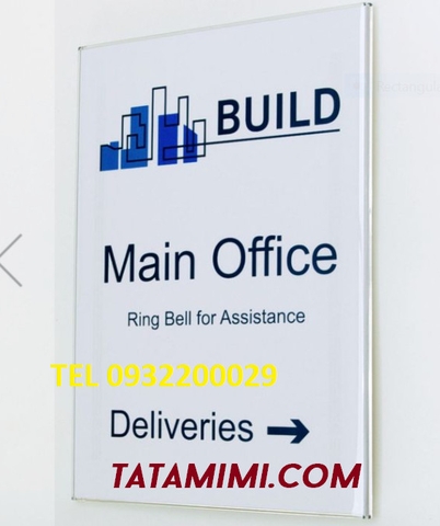 Làm biển công ty từ mica