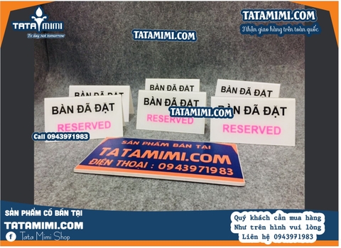 Tổng hợp các mẫu biển Reserved đẹp sang trọng