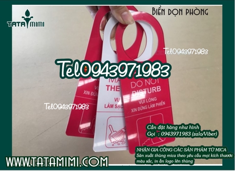 Nhận làm biển Biển dọn phòng please clean my room